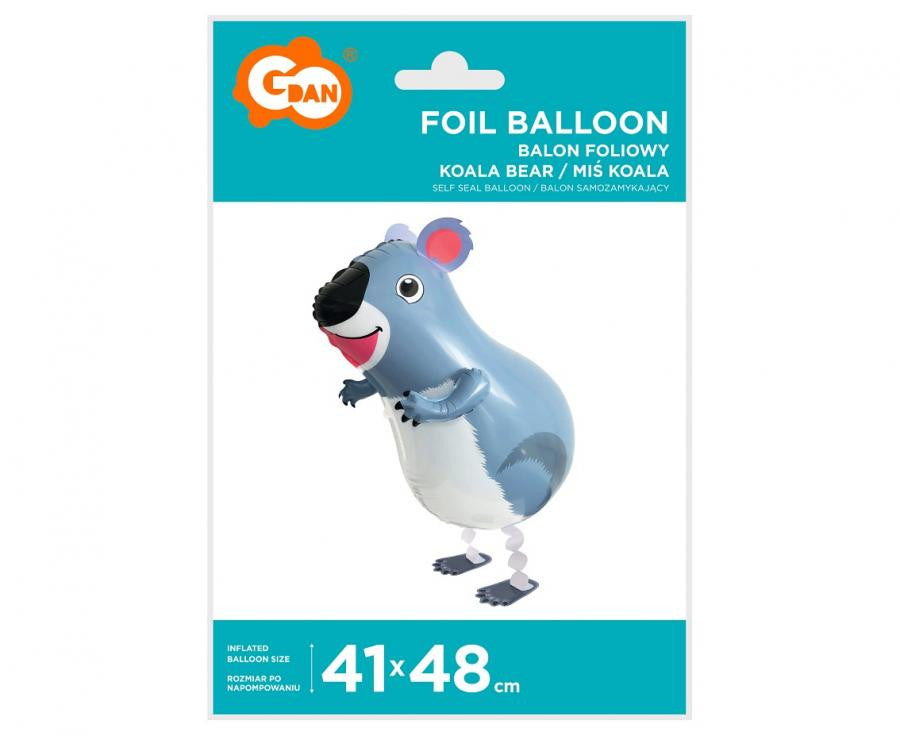 Koala Koala Lācis Lācis, staigājošs folijas balons 48 cm
