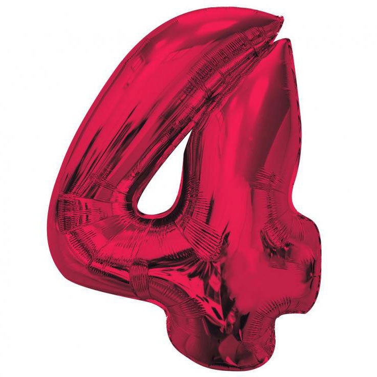 Folijas balons "Cipars 4", 92 cm