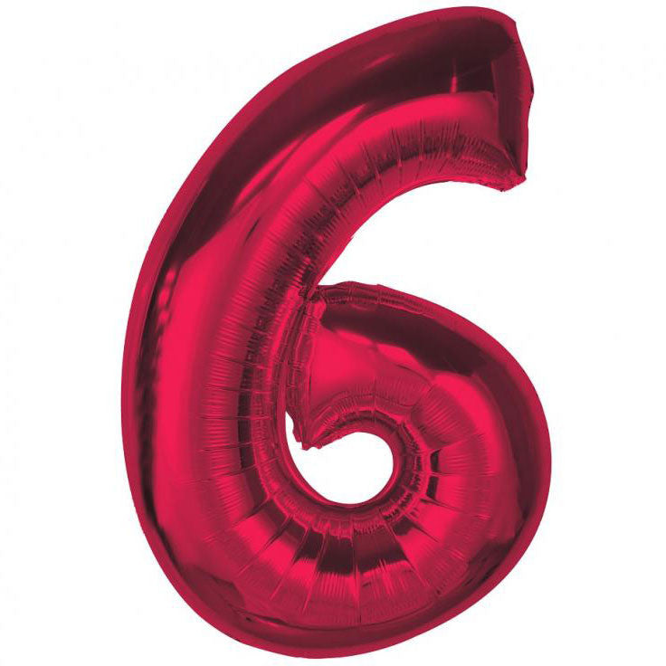 Folijas balons "Cipars sarkans", 92 cm