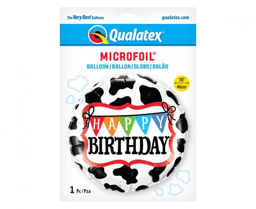 Daudz laimes dzimšanas dienā, Daudz laimes dzimšanas dienā, Govs, folijas balons 46 cm