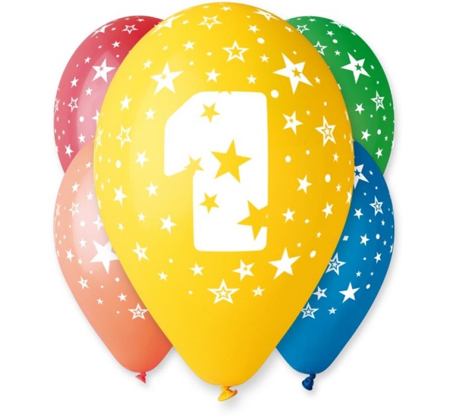 Daudz laimes dzimšanas dienā zvaigzne Daudz laimes dzimšanas dienā 1 balons, 5 baloni iepakojumā 12 collas (30 cm)
