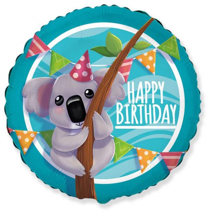 Folijas balons "Koala Party" 46 cm (WP)