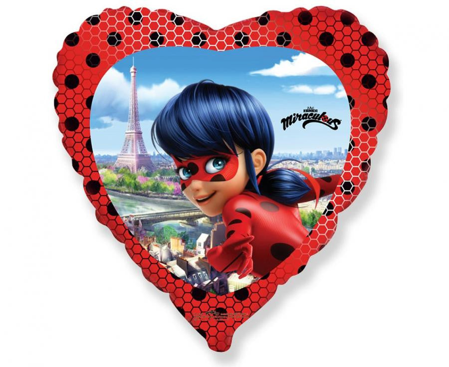 Folijas balons "Miraculous Ladybug" (46 cm) ar sirsniņu