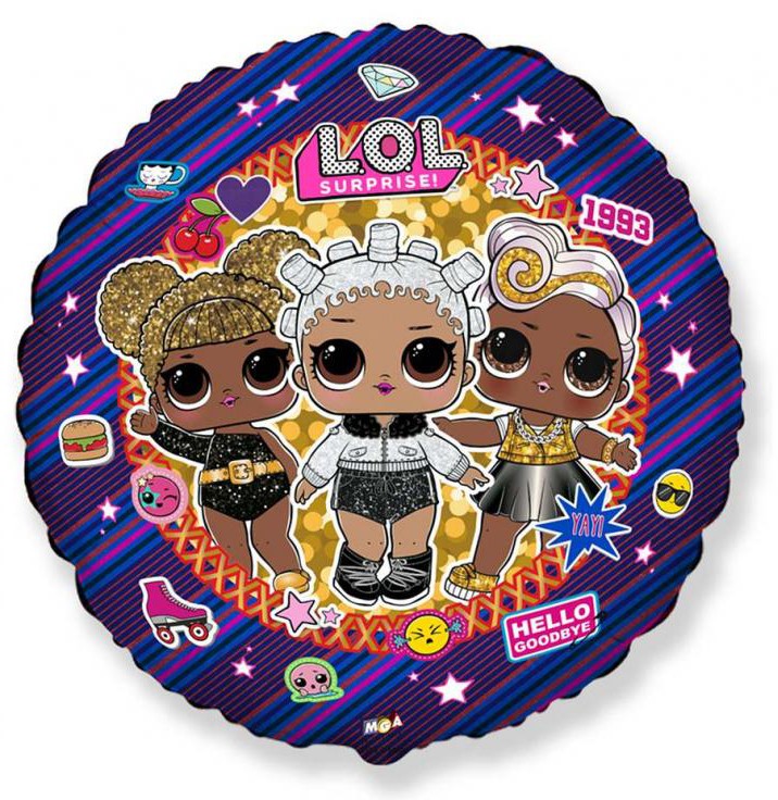 LOL pārsteiguma 1993 folijas balons 46 cm (WP)