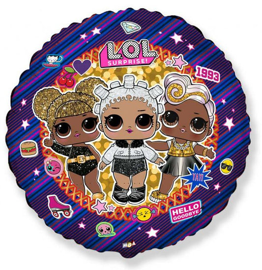 LOL pārsteiguma 1993 folijas balons 46 cm (WP)