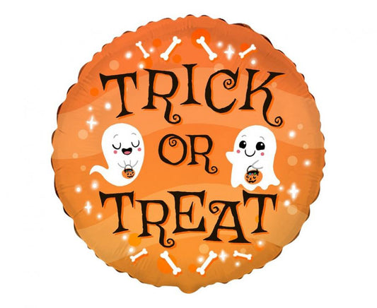 Helovīna folijas balons "Trick or Treat" 48 cm (WP)