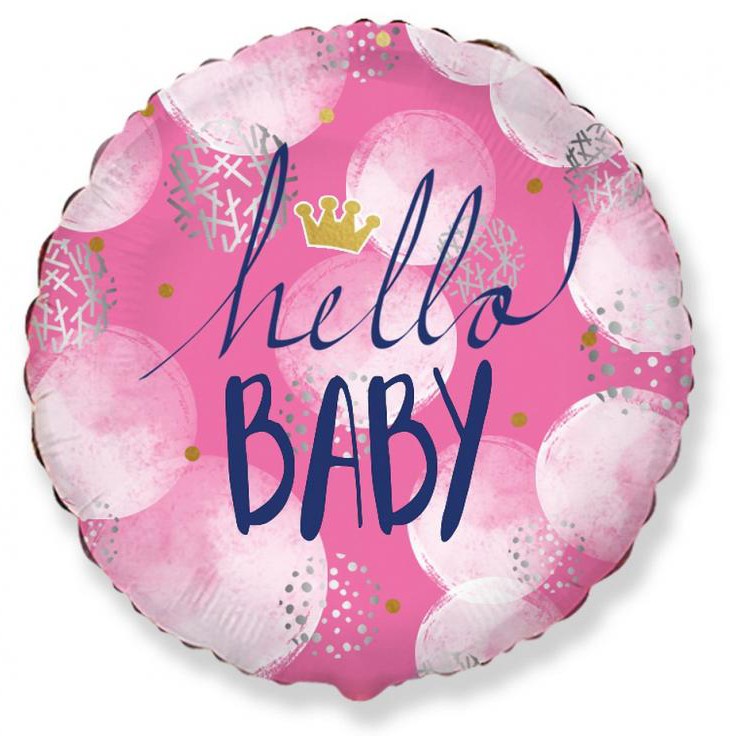 Folijas balons "Hello Girl" 48 cm