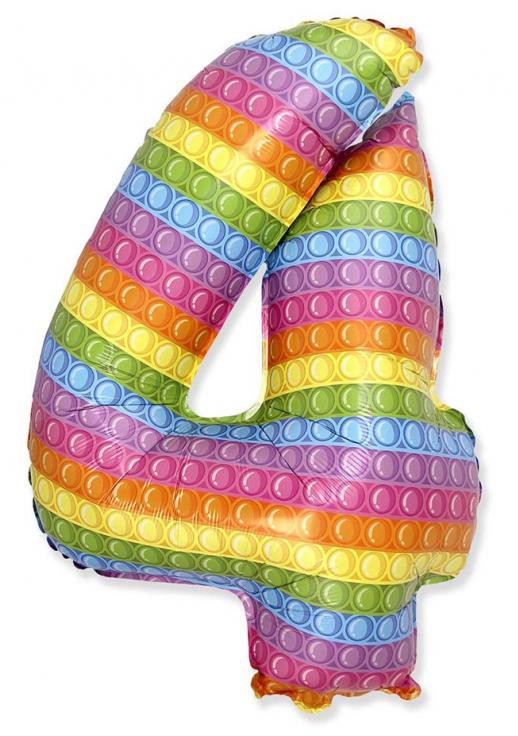 Folijas balons "Cipars uznirst" 69 cm (WP)
