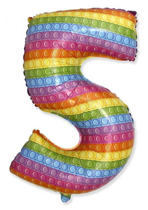 Folijas balons "Cipars uznirst" 69 cm (WP)