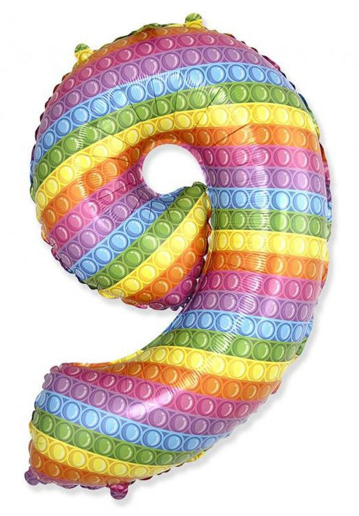 Folijas balons "Cipars uznirst", 69 cm (WP)