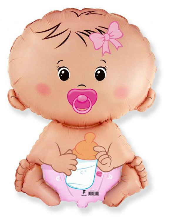 Folijas balons "Rozā meitene" 36 cm (WP)