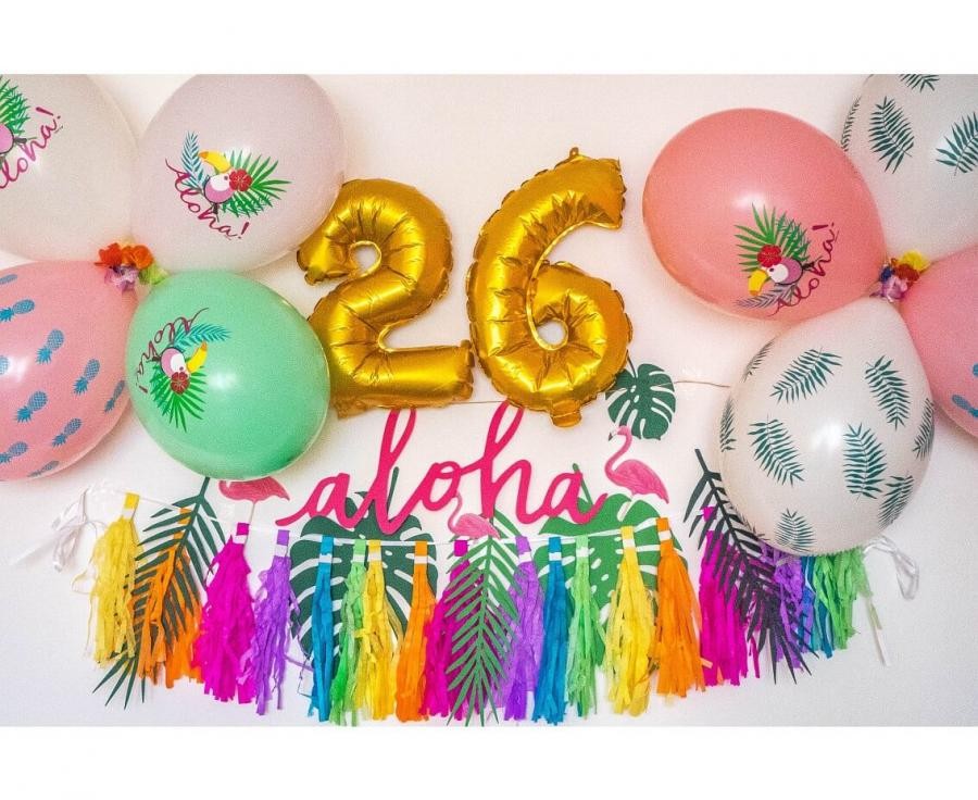 Tukāns Tukāns Aloha, baloni, 5 gab. 13 collas (33 cm)
