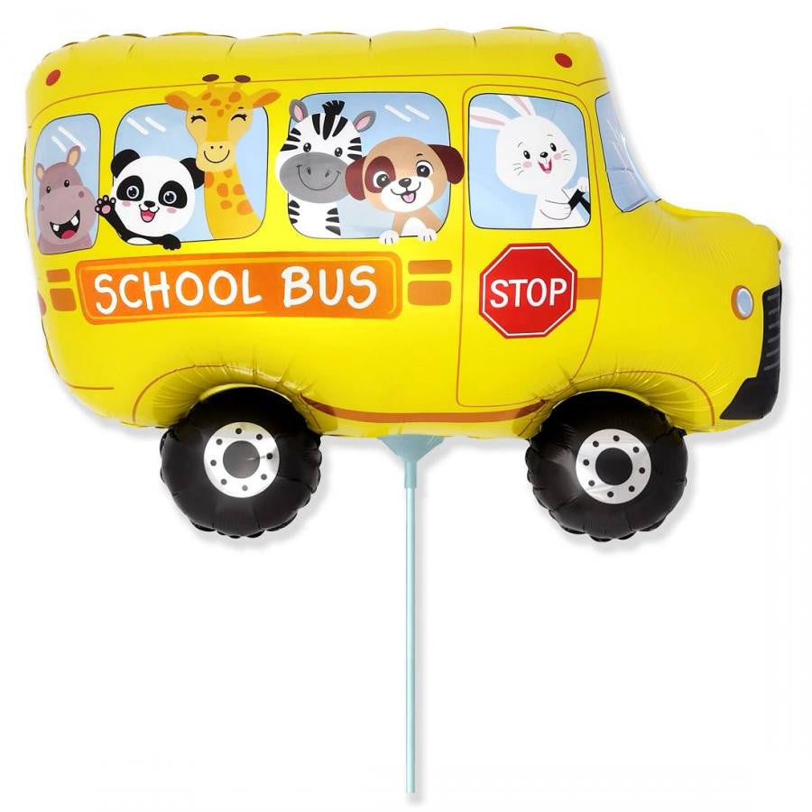 Mini folijas balons "Dzeltens skolas autobuss" (WP)
