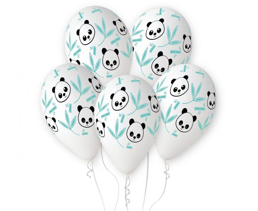 Panda un bambuss, baloni, 5 gab. 13 collas (33 cm)
