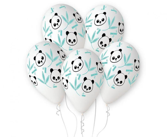 Panda un bambuss, baloni, 5 gab. 13 collas (33 cm)