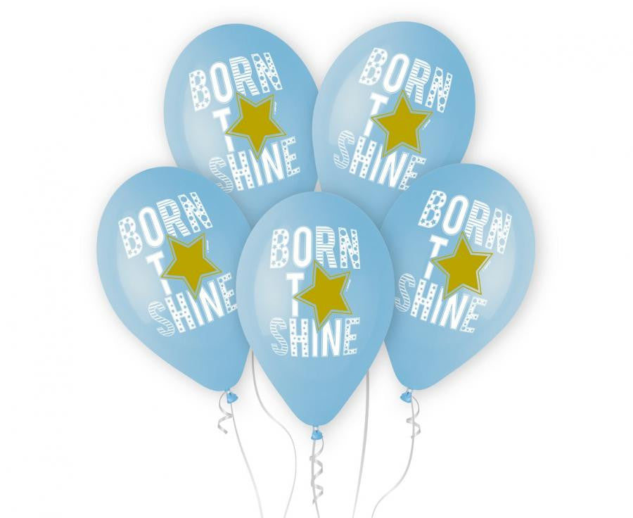 Baby Born to Shine zili baloni, 5 gab. 13 collas (33 cm)