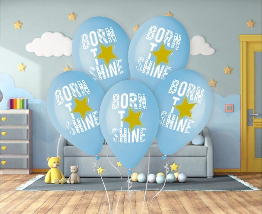 Baby Born to Shine zili baloni, 5 gab. 13 collas (33 cm)