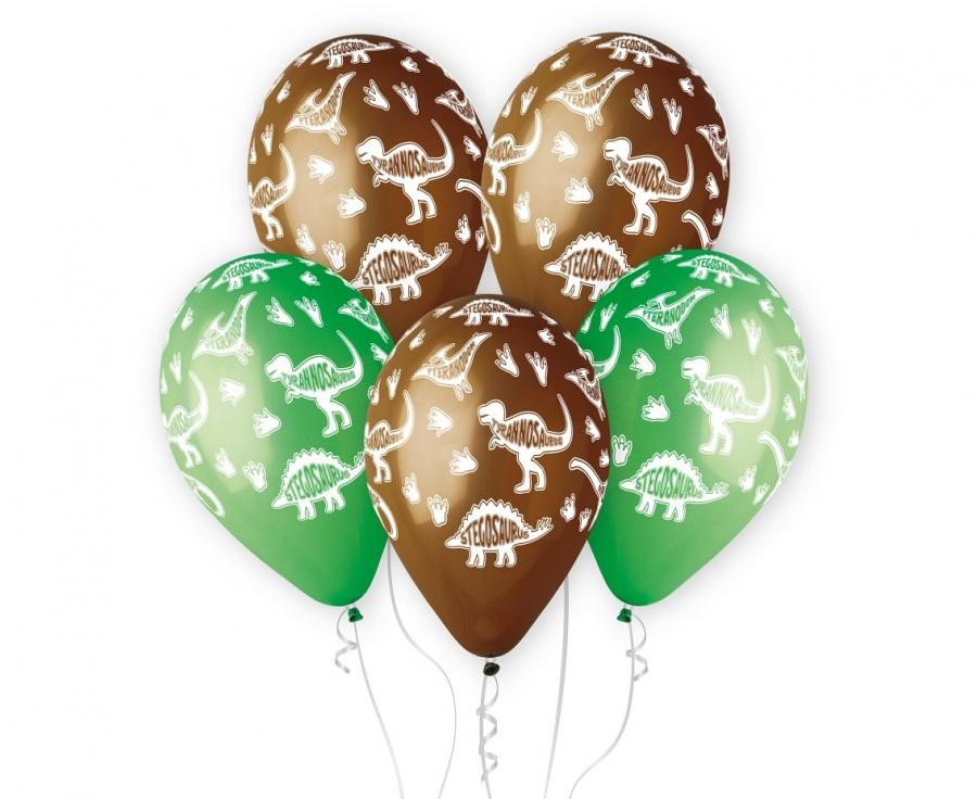 Dinozaurs Dinozaurs Stegosaurus, balons, 5 gab. 13 collas (33 cm)