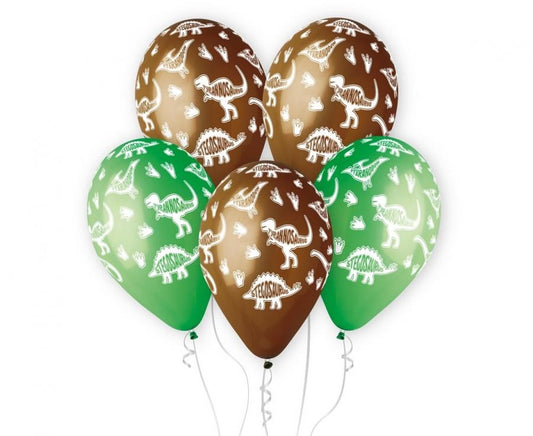 Dinozaurs Dinozaurs Stegosaurus, balons, 5 gab. 13 collas (33 cm)