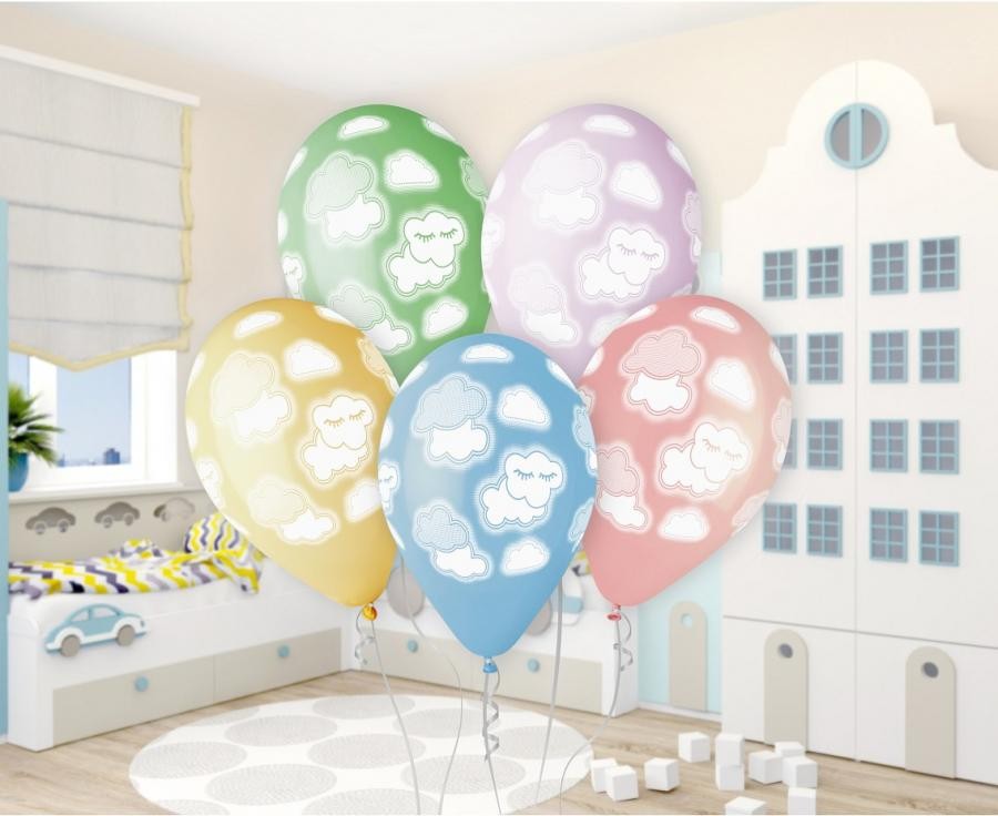Mazuļu mākoņi, baloni 5 gab. 13 collas (33 cm)