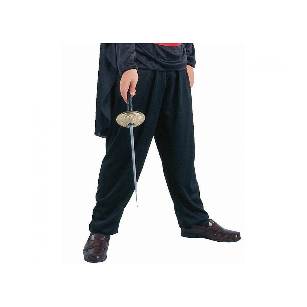 Helovīna melnās maskas zobenbrāļa kostīms 110/120 cm