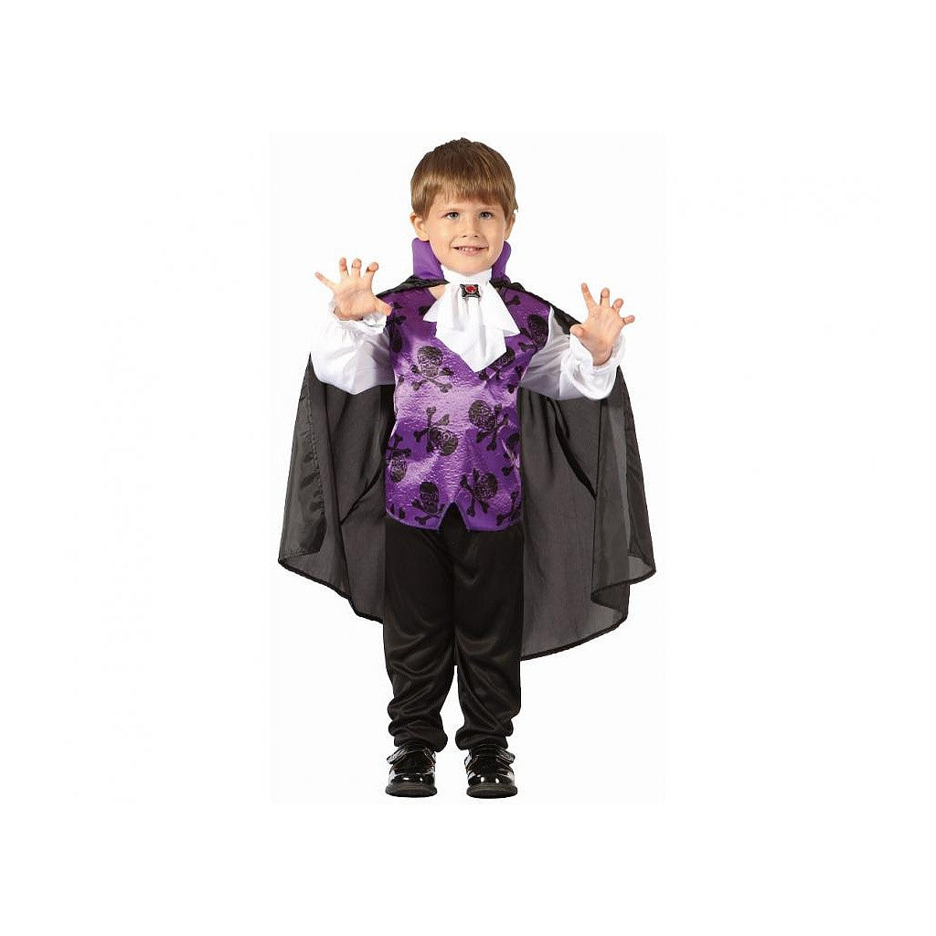 Helovīna violets vampīra kostīms 92/104 cm