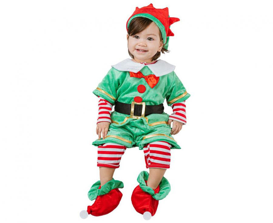 Ziemassvētku mazā elfa zaļā goblina kostīms 92/104 cm