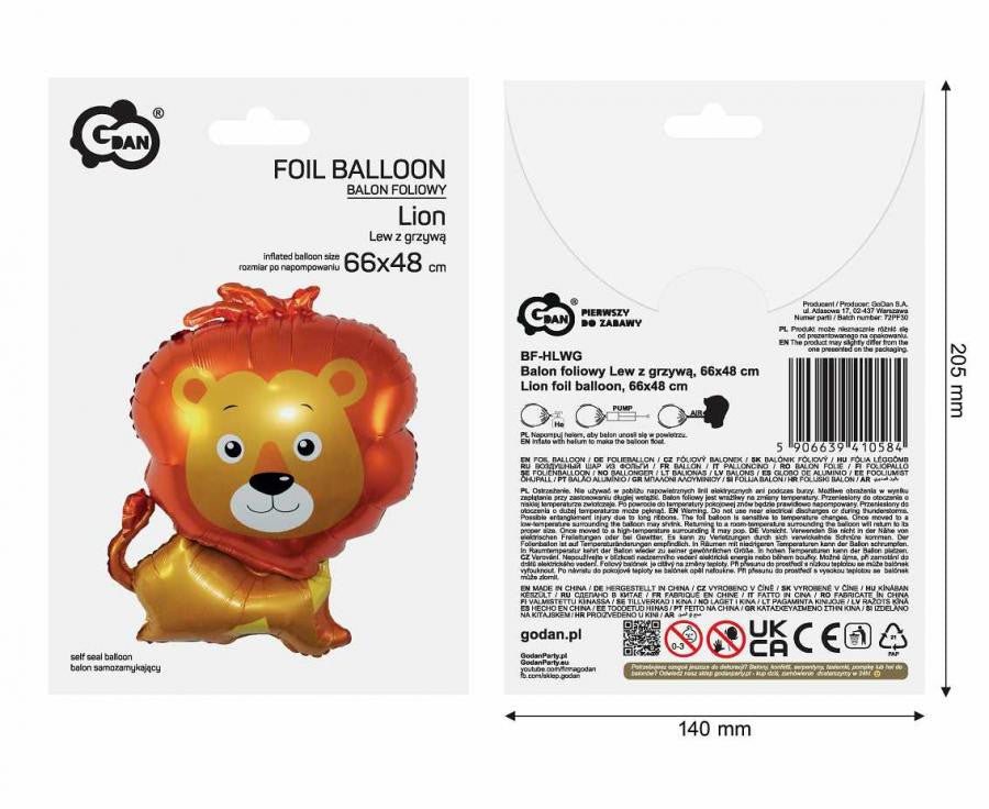 Folijas balons "Dzīvnieki" 66 cm