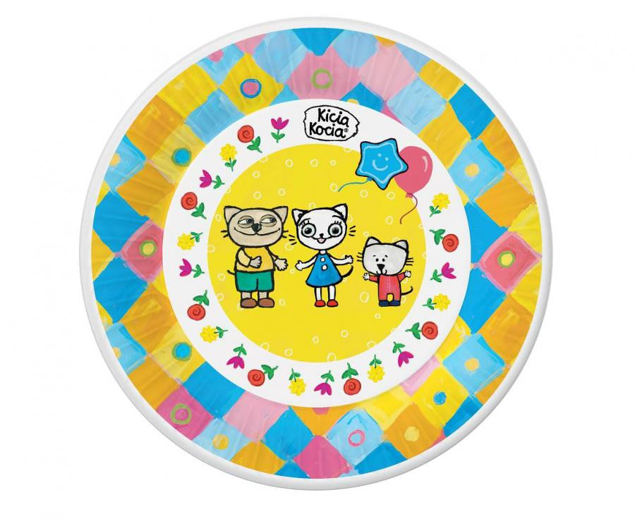 Kaķēna papīra šķīvju komplekts (6 gab.) - 18 cm