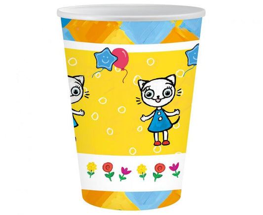 Kaķēnu papīra krūzītes 6 gab. 250 ml