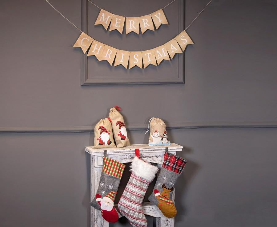 Ziemassvētku Nikolajs, kamīna zeķe, zābaciņš 51 cm