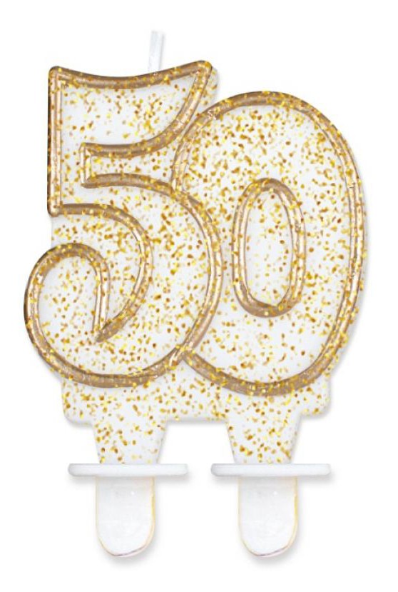 Krāsa Zelta Zelta mirdzoša svece 50