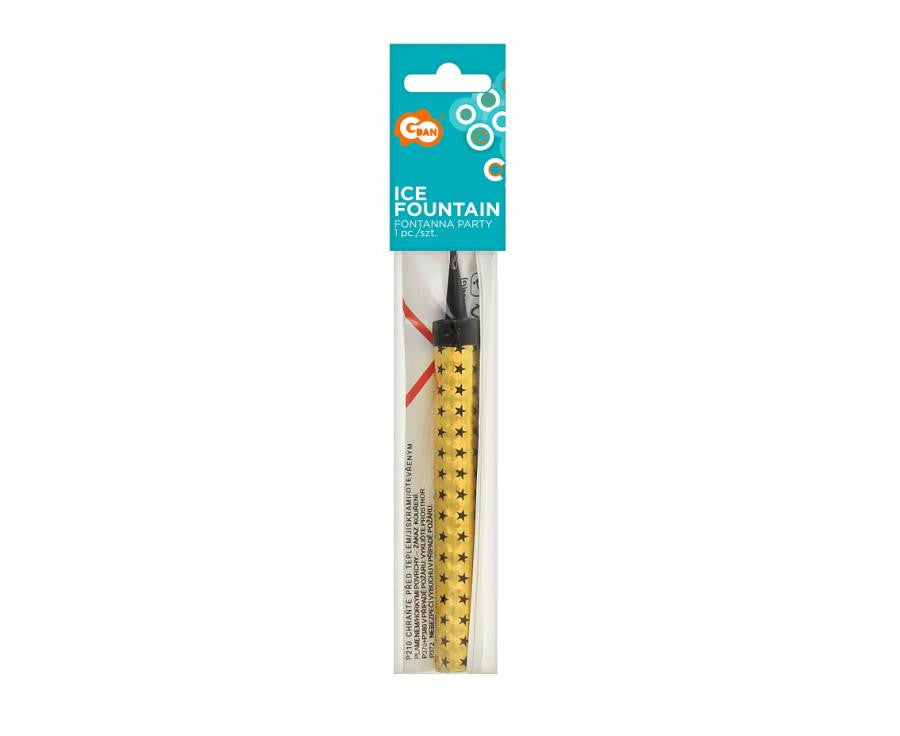 Daudz laimes dzimšanas dienā zelta kūkas uguņošanas ierīce 12 cm 1 gab.