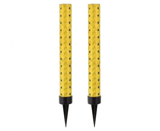 Daudz laimes dzimšanas dienā zelta kūkas uguņošanas ierīce 12 cm 2 gab.