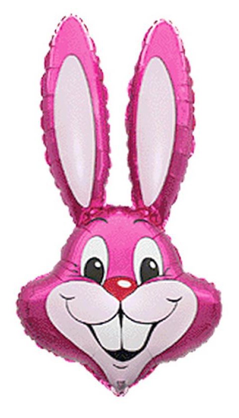 Folijas balons "Trusītis ar rozā galvu", 36 cm (WP)