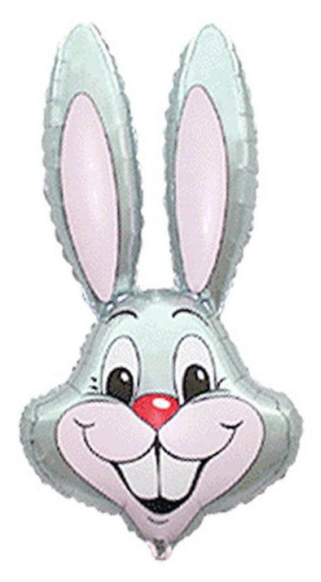 Folijas balons "Trusītis ar pelēku galvu", 36 cm (WP)