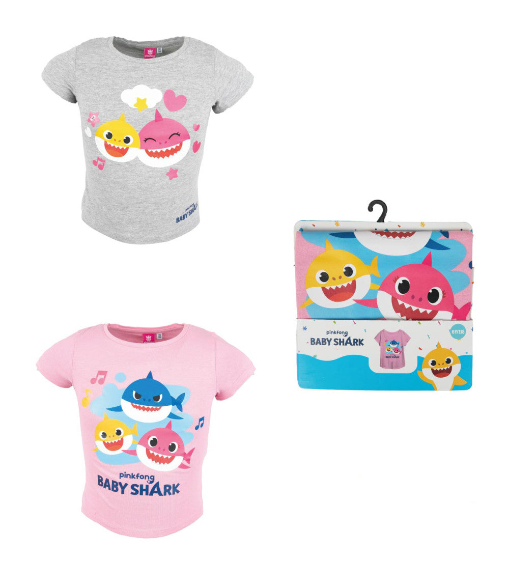 Baby Shark Fun bērnu īsais T-krekls, topiņš 92-116 cm