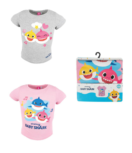 Baby Shark Fun bērnu īsais T-krekls, topiņš 92-116 cm