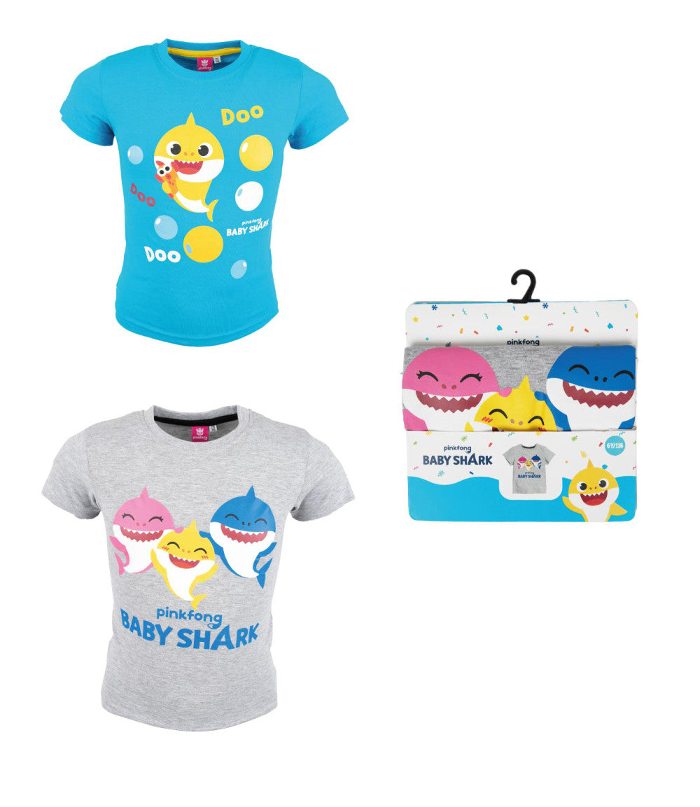 Baby Shark Doo bērnu īsais T-krekls, topiņš 92-116 cm