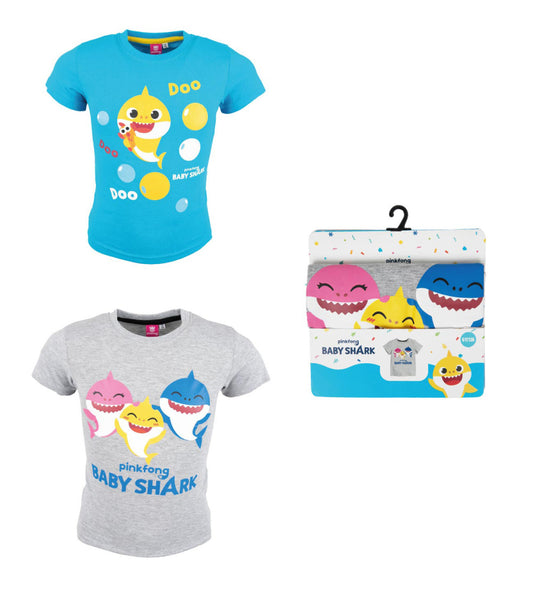 Baby Shark Doo bērnu īsais T-krekls, topiņš 92-116 cm