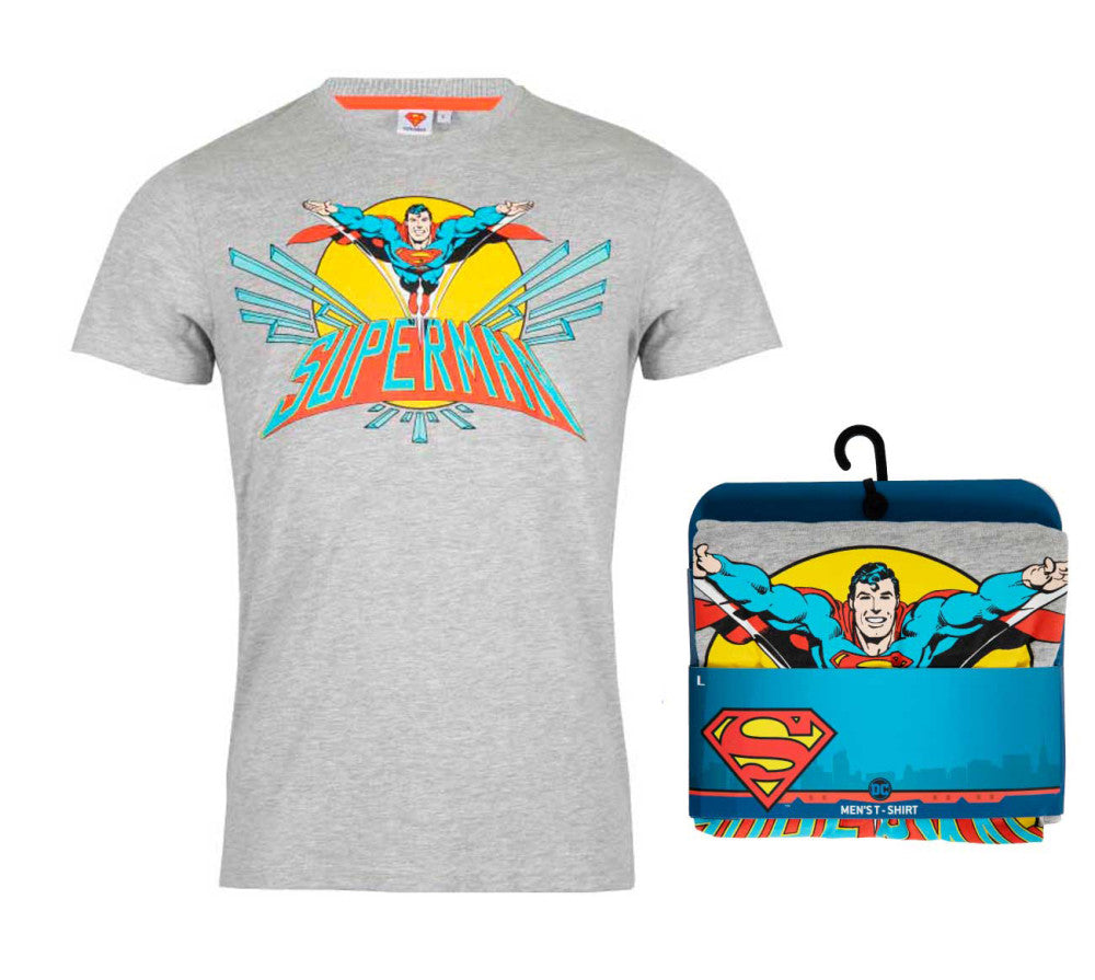 Superman Sun vīriešu īsais T-krekls, tops M-XXL