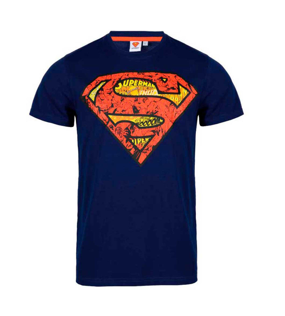 Vīriešu īsroku T-krekls ar Supermena zīmi, M-XXL