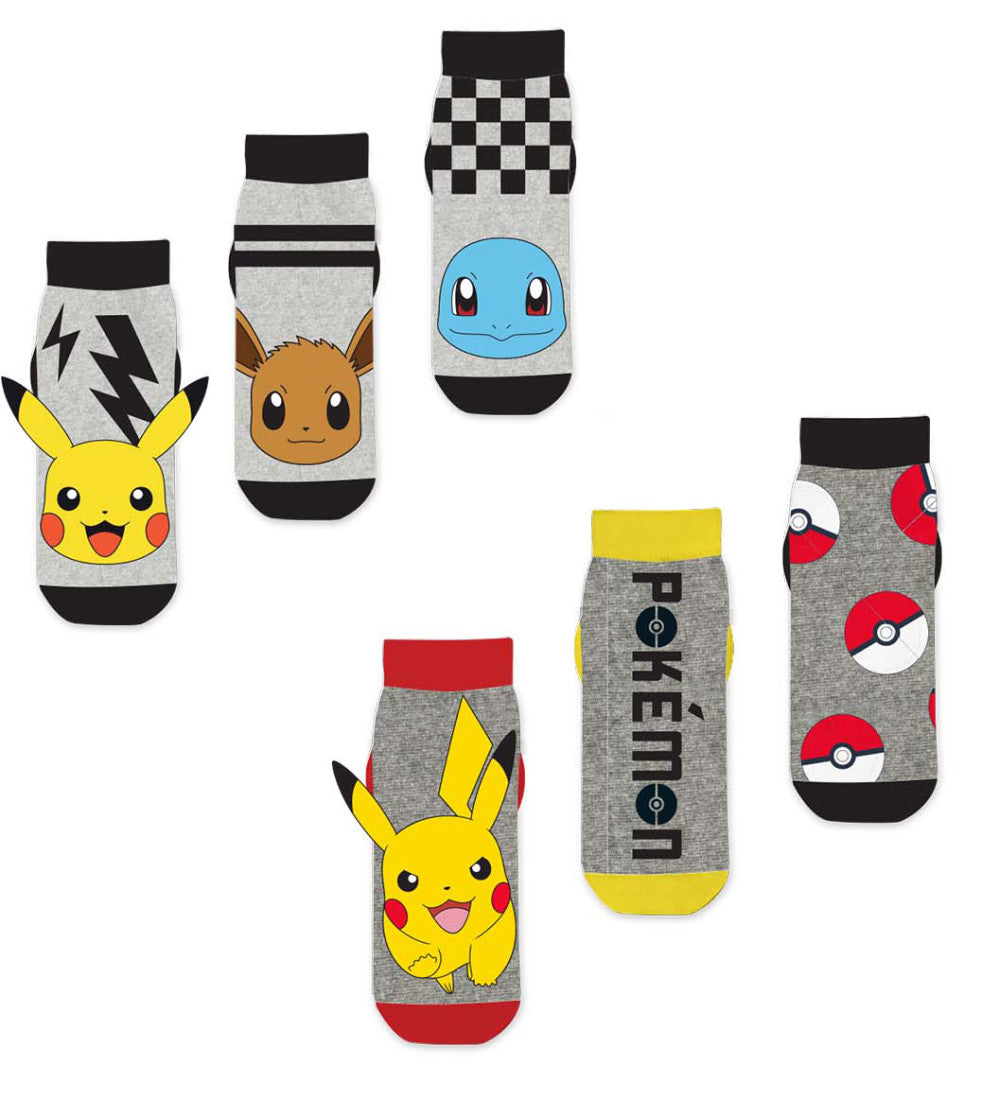Pok√©mon Pika-Eevee-Squirtle bērnu zeķes bez redzamām malām 23-34