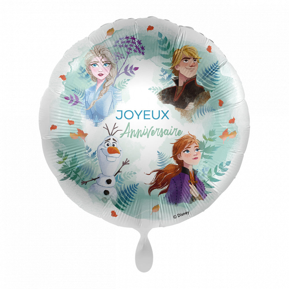 Disney Frozen Squad Joyeux Anniversaire folijas balons 43 cm