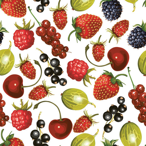 Salvetes "Fruits Summer Fruits" (20 gab.), 33x33 cm