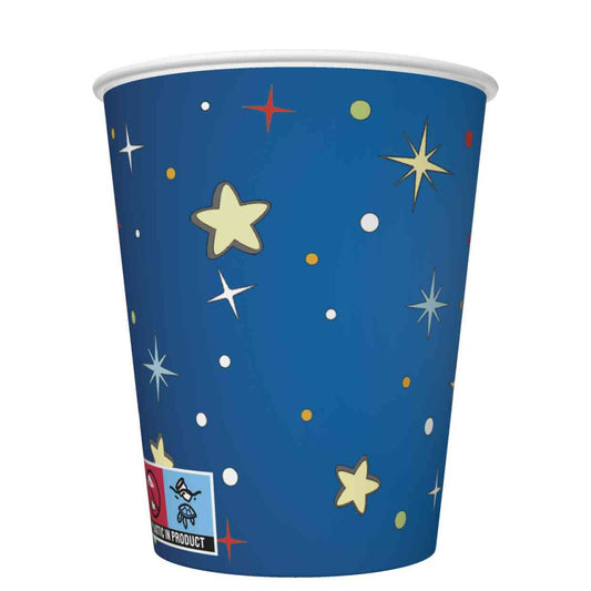 Space Rockets&Aliens papīra krūzītes 8 gab. 250 ml