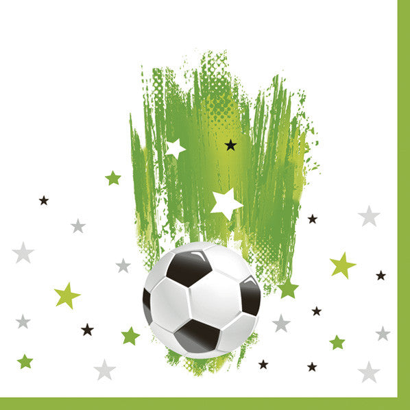 Salvetes "Futbols ar zvaigznēm" 20 gab. 33x33 cm