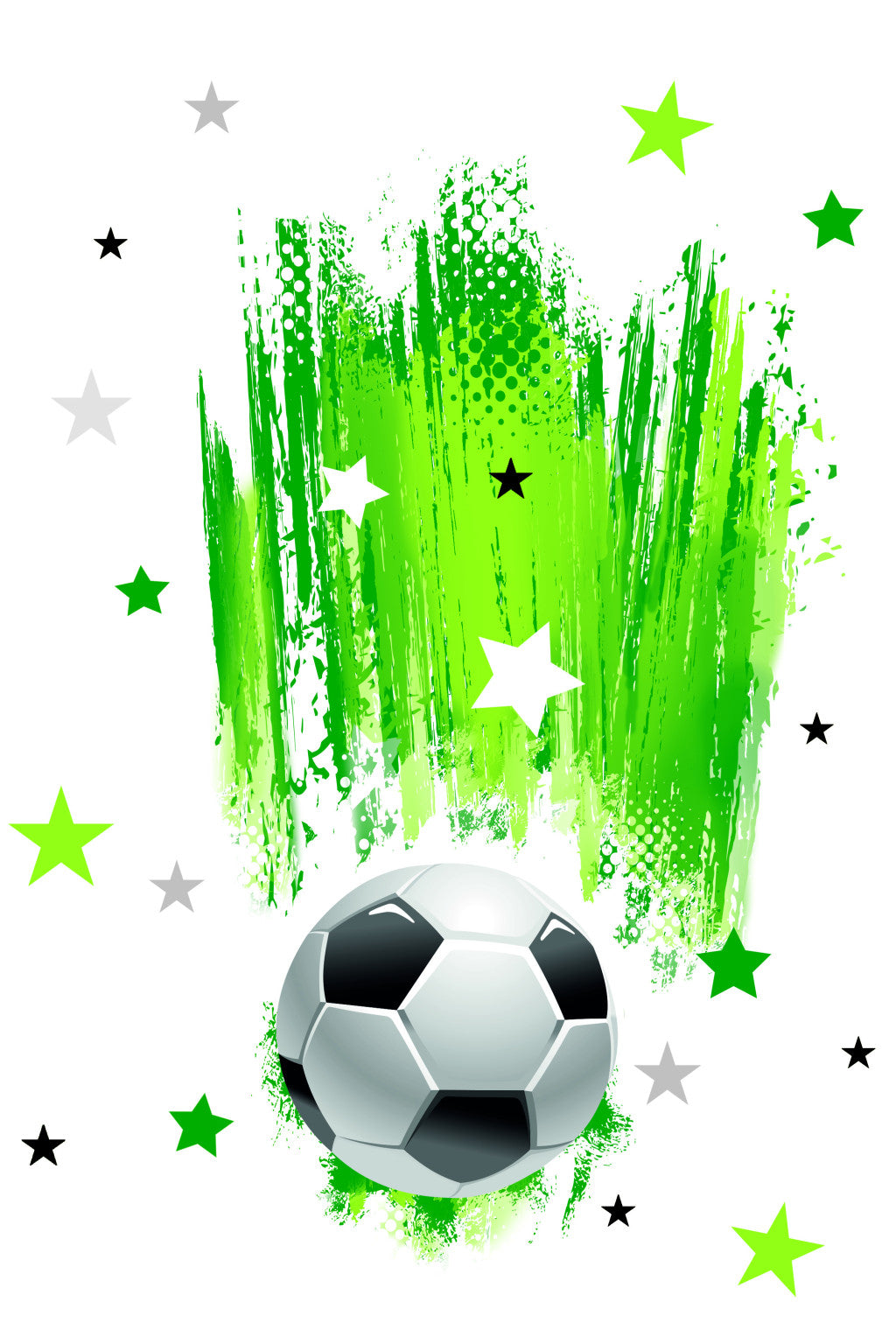 Papīra galdauts "Futbols ar zvaigznēm" 120x180 cm