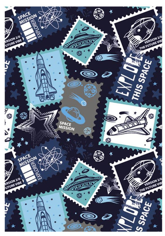 Space Stamp A/4 elastīgā mape