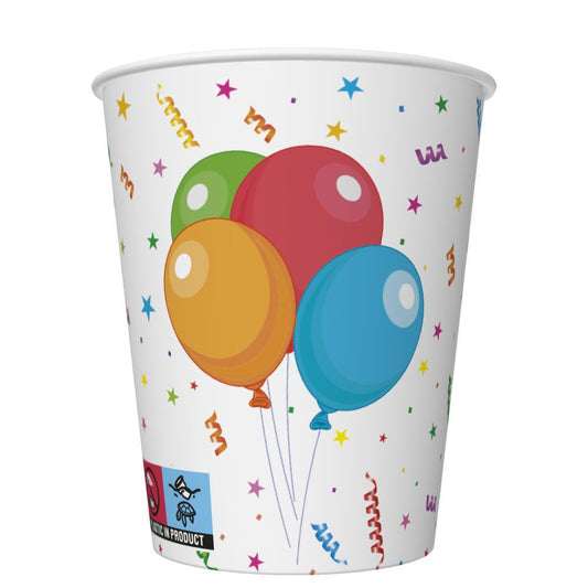 Dzīvnieku Smieklīgās Pandas Papīra krūzītes 8 gab. 250 ml